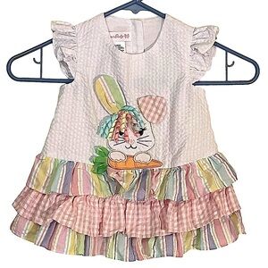 Bonnie Baby Easter Bunny Rabbit Dress Size 18Mo